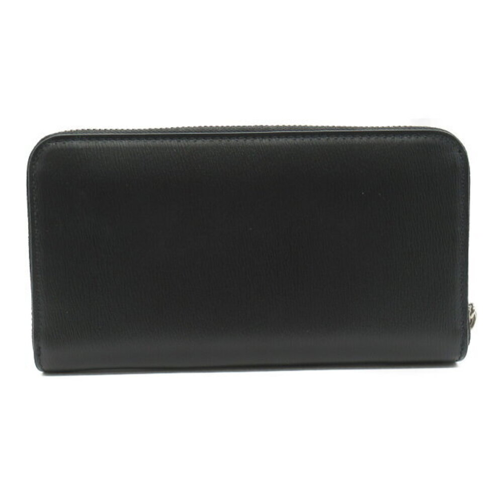 Burberry Wallet Leather Round Long Black - Picture 3 of 10